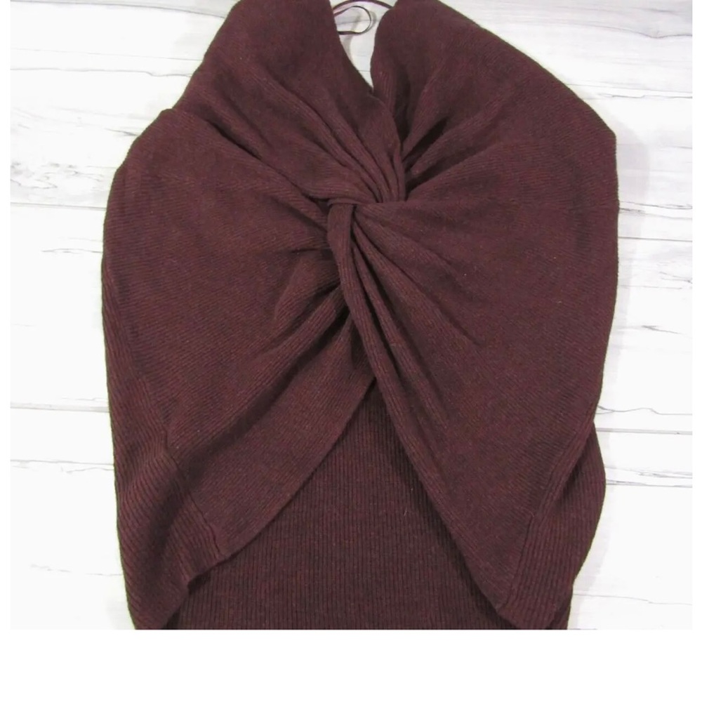 Topshop burgundy cross back sweater!